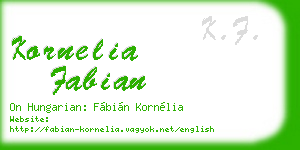 kornelia fabian business card